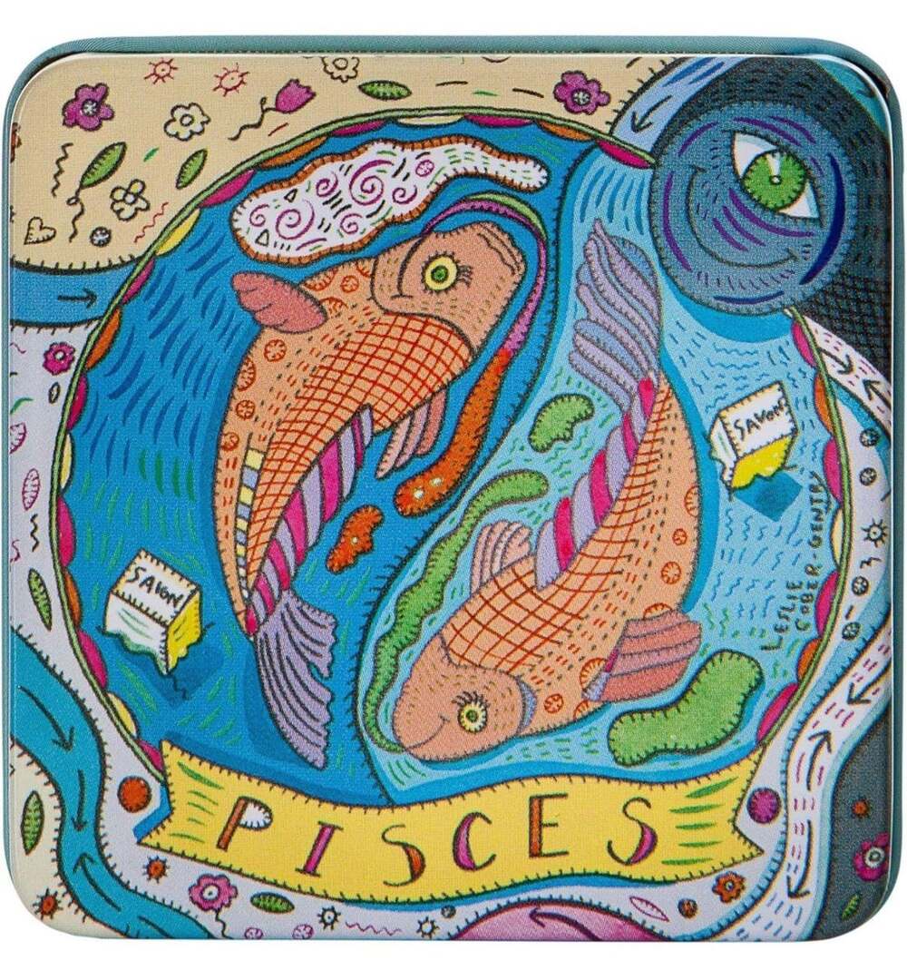 Pre De Provence - Pisces Zodiac Engraved Bar Soap in Gift Tin